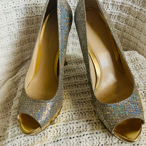 Enzo Angiolini Easully Silver Gold Formal Heels - Picture 2 of 13